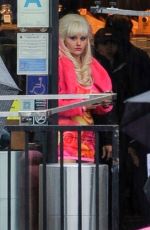 EMMY ROSSUM on the Set of Angelyne in Los Angeles 03/12/2020