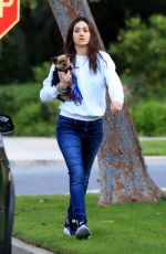 EMMY ROSSUM Out with Her Dog in Beverly Hills 03/30/2020