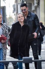 ESTER EXPOSITO and Alejandro Speitzer Out in Madrid 02/29/2020