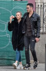 ESTER EXPOSITO and Alejandro Speitzer Out in Madrid 02/29/2020