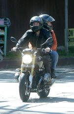 FLORENCE PUGH and Zach Braff at a Bike Ride Out in Los Angeles 03/21/2020