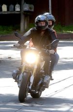 FLORENCE PUGH and Zach Braff at a Bike Ride Out in Los Angeles 03/21/2020