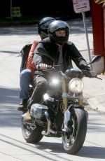 FLORENCE PUGH and Zach Braff at a Bike Ride Out in Los Angeles 03/21/2020