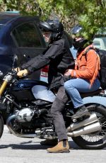FLORENCE PUGH and Zach Braff at a Bike Ride Out in Los Angeles 03/21/2020