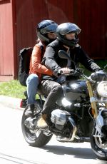 FLORENCE PUGH and Zach Braff at a Bike Ride Out in Los Angeles 03/21/2020