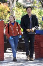 FLORENCE PUGH and Zach Braff Out in Los Angeles 03/21/2020