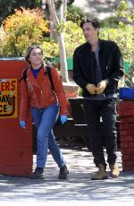 FLORENCE PUGH and Zach Braff Out in Los Angeles 03/21/2020