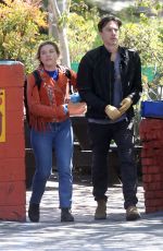 FLORENCE PUGH and Zach Braff Out in Los Angeles 03/21/2020