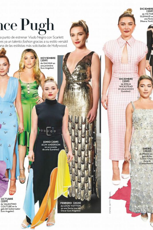 FLORENCE PUGH in Instyle Magazine, Spain April 2020