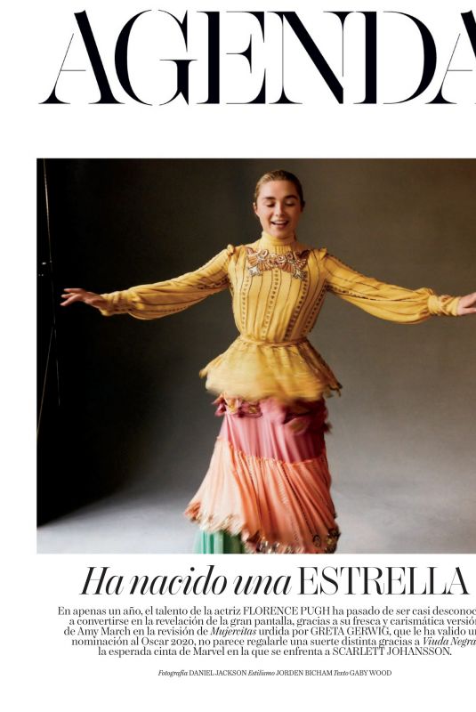 FLORENCE PUGH in Vogue Magazine, Spain April 2020