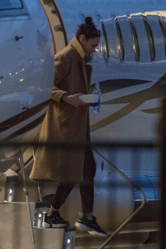 GAL GADOT Arrives in Private Plane to Atlanta 03/01/2020
