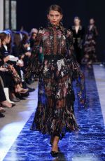GEORGIA FOWLER at Elie Saab Runway Show at Paris Fashion Week 02/29/2020