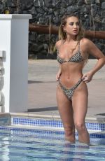 GEORGIA HARRISON in Bikini at a Pool in Tenerife 03/02/2020