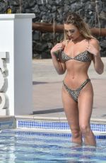 GEORGIA HARRISON in Bikini at a Pool in Tenerife 03/02/2020