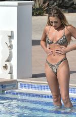 GEORGIA HARRISON in Bikini at a Pool in Tenerife 03/02/2020