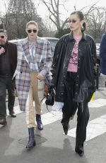 GIGI and BELLA HADID Arrives at Miu Miu Fashion Show at PFW in Paris 03/03/2020