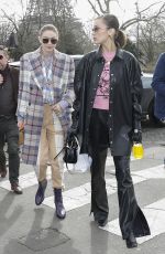 GIGI and BELLA HADID Arrives at Miu Miu Fashion Show at PFW in Paris 03/03/2020