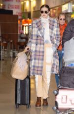GIGI HADID Arrives at JFK Airport in New York 03/03/2020