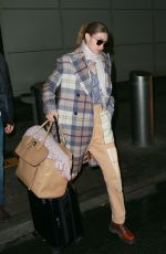 GIGI HADID Arrives at JFK Airport in New York 03/03/2020