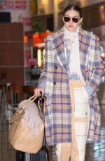GIGI HADID Arrives at JFK Airport in New York 03/03/2020