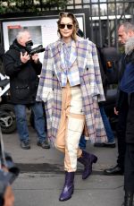 GIGI HADID Leaves Miu mMiu Fashion Show in Paris 03/03/2020