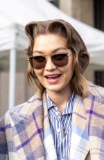 GIGI HADID Leaves Miu mMiu Fashion Show in Paris 03/03/2020