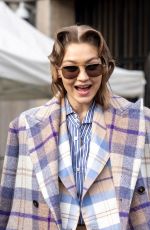 GIGI HADID Leaves Miu mMiu Fashion Show in Paris 03/03/2020