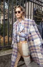 GIGI HADID Leaves Miu mMiu Fashion Show in Paris 03/03/2020