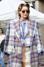 GIGI HADID Leaves Miu mMiu Fashion Show in Paris 03/03/2020