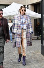 GIGI HADID Leaves Miu mMiu Fashion Show in Paris 03/03/2020