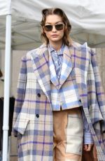 GIGI HADID Leaves Miu mMiu Fashion Show in Paris 03/03/2020