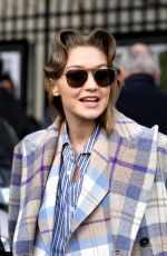 GIGI HADID Leaves Miu mMiu Fashion Show in Paris 03/03/2020
