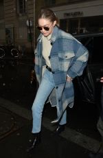 GIGI HADID Night Out in Paris 01/03/2020