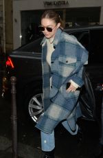 GIGI HADID Night Out in Paris 01/03/2020
