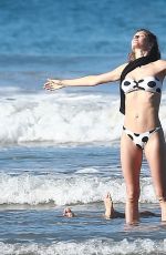 GISELE BUNDCHEN in a Polka Dot Bikini on the Beach in Costa Rica 03/12/2020