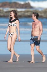 GISELE BUNDCHEN in a Polka Dot Bikini on the Beach in Costa Rica 03/12/2020