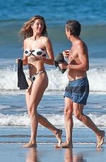 GISELE BUNDCHEN in a Polka Dot Bikini on the Beach in Costa Rica 03/12/2020