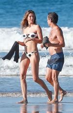 GISELE BUNDCHEN in a Polka Dot Bikini on the Beach in Costa Rica 03/12/2020