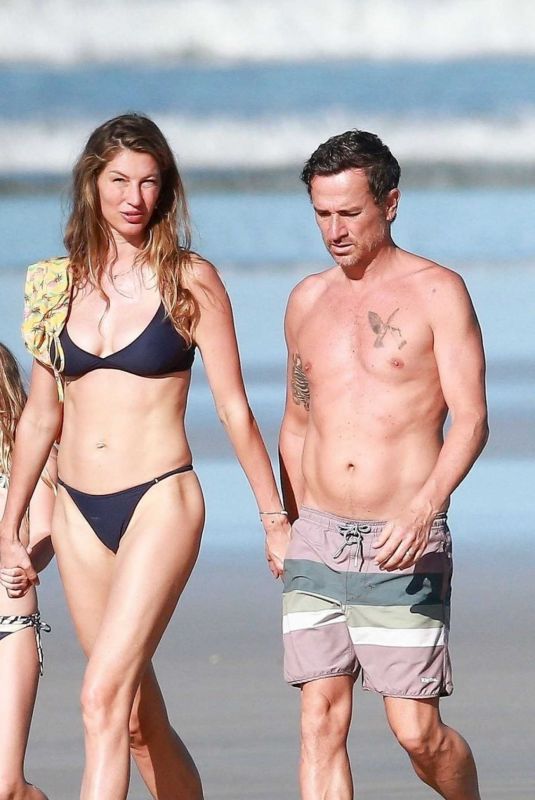 GISELE BUNDCHEN in Bikini Out on the Beach in Costa Rica 03/24/2020