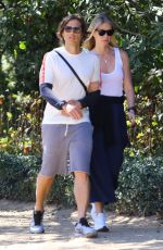 GWYNETH PALTROW and Brad Falchuk Out in Brentwood 03/08/2020
