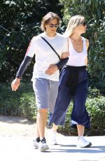 GWYNETH PALTROW and Brad Falchuk Out in Brentwood 03/08/2020