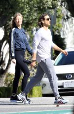 GWYNETH PALTROW and Brad Falchuk Out in Brentwood 03/27/2020