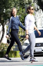 GWYNETH PALTROW and Brad Falchuk Out in Brentwood 03/27/2020