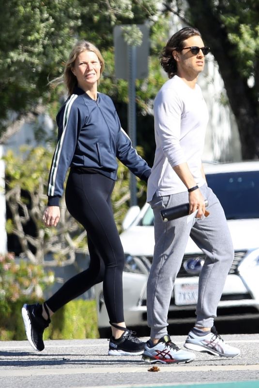 GWYNETH PALTROW and Brad Falchuk Out in Brentwood 03/27/2020