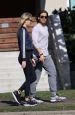 GWYNETH PALTROW and Brad Falchuk Out in Brentwood 03/27/2020
