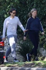 GWYNETH PALTROW and Brad Falchuk Out in Brentwood 03/27/2020