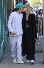 HAILEY and Justin BIEBER Out Kissing in West Hollywood 03/04/2020