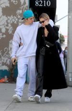 HAILEY and Justin BIEBER Out Kissing in West Hollywood 03/04/2020