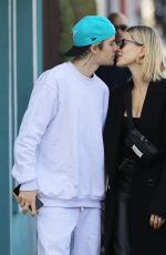 HAILEY and Justin BIEBER Out Kissing in West Hollywood 03/04/2020