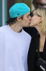 HAILEY and Justin BIEBER Out Kissing in West Hollywood 03/04/2020